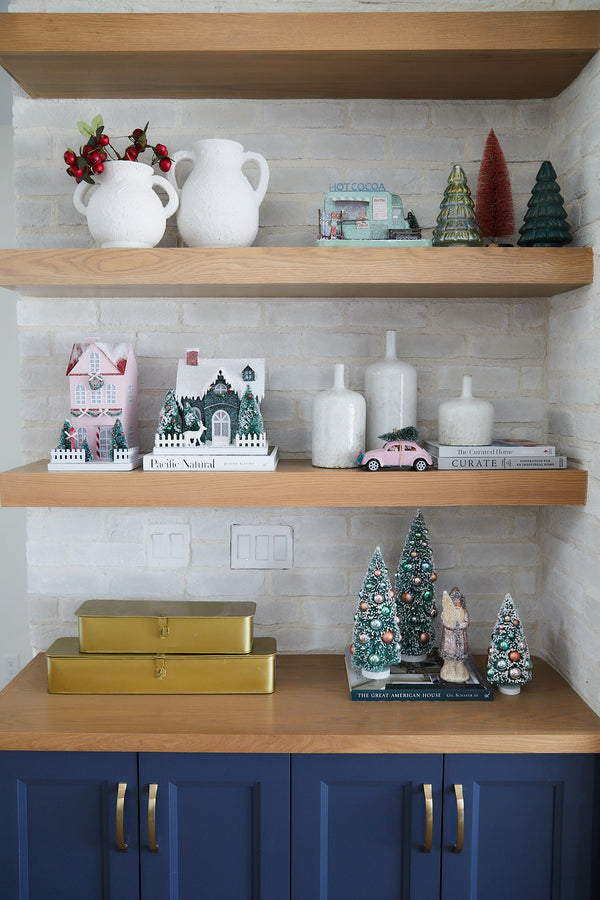 Embossed Glass Holiday Tree Decor