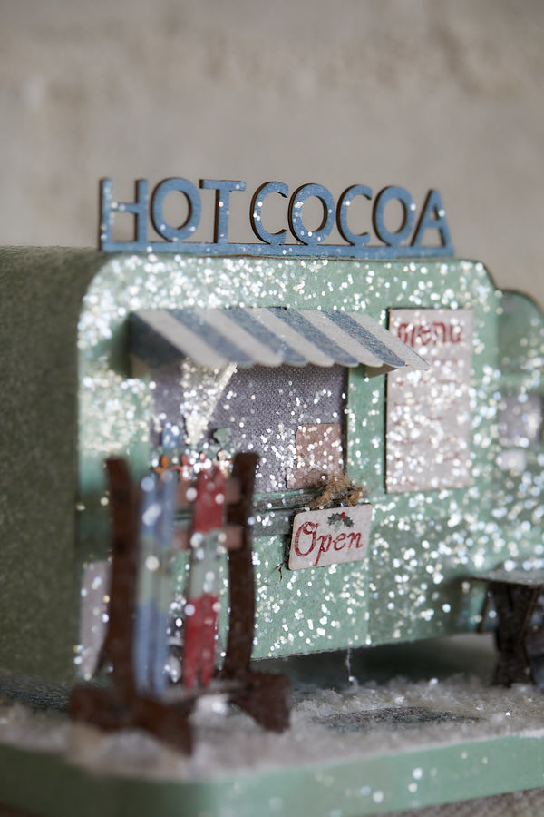 Holiday Hot Cocoa Truck Decor