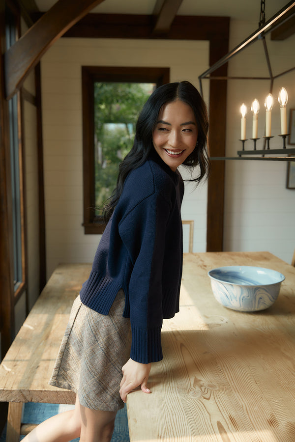 The Elsie Navy Sweater