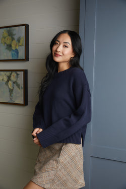 The Elsie Navy Sweater