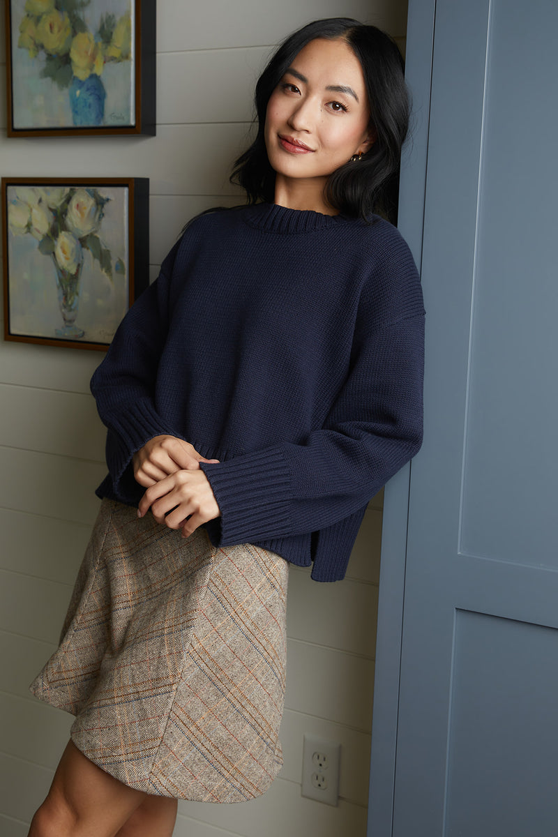 The Elsie Navy Sweater