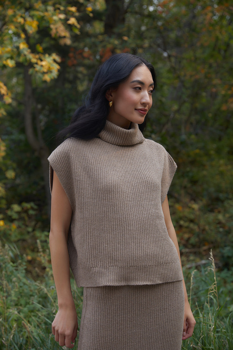 Crosby Ribbed Turtleneck Sweater