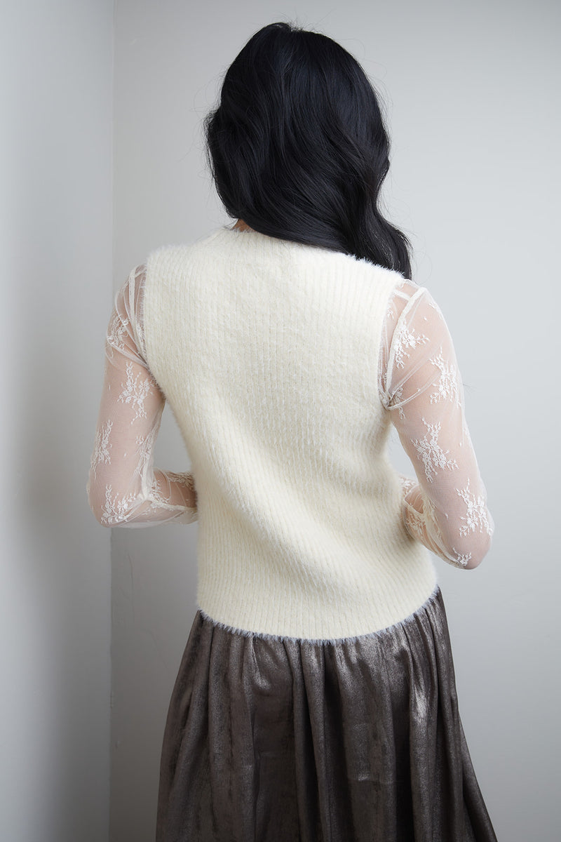 Tanna Ivory Sweater Tank