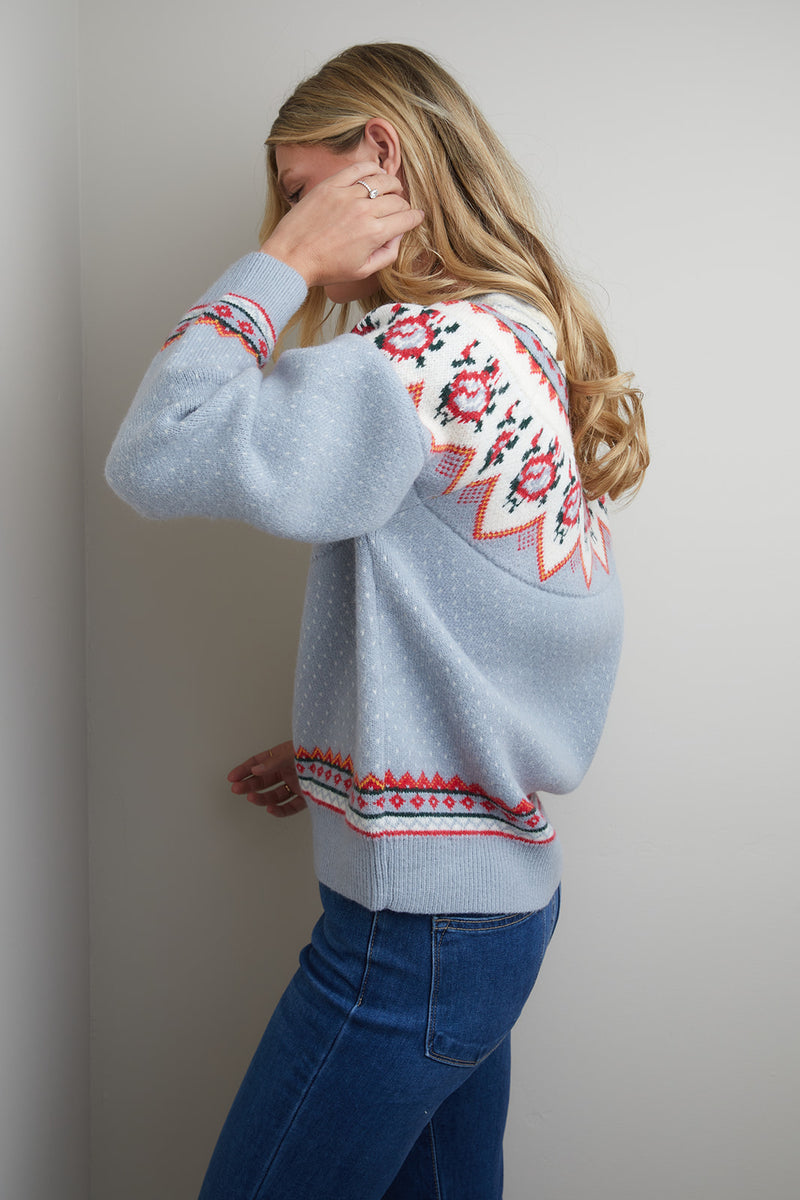 Valerie Vintage Flower Sweater