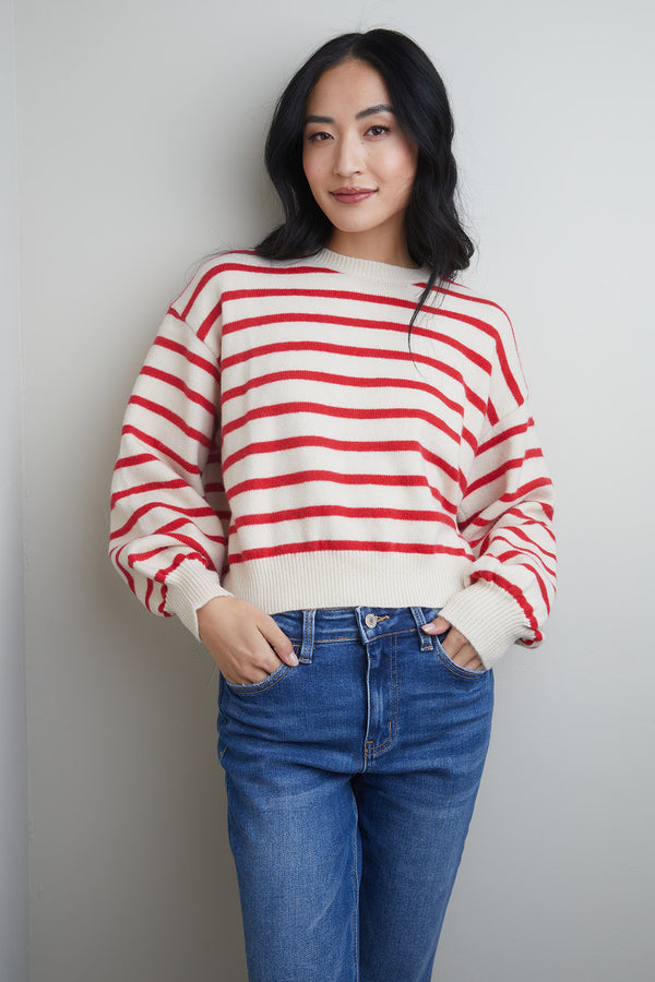 Sienna Red Stripe Sweater