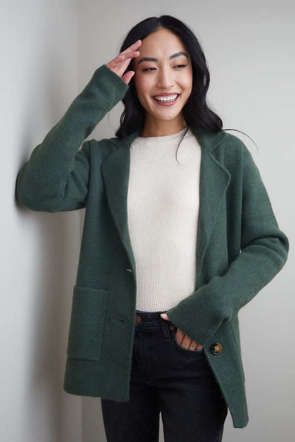 The Quinn Cardigan in Spruce