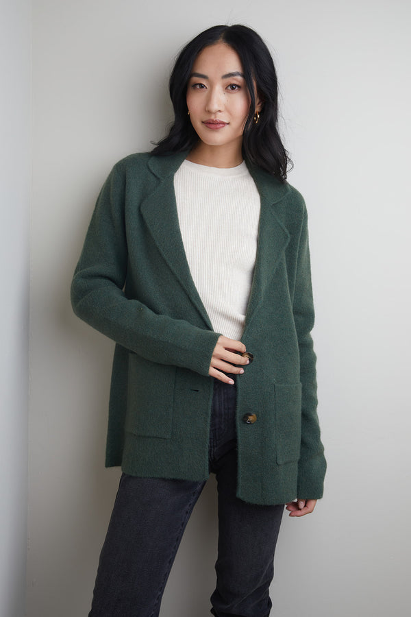 The Quinn Cardigan in Spruce