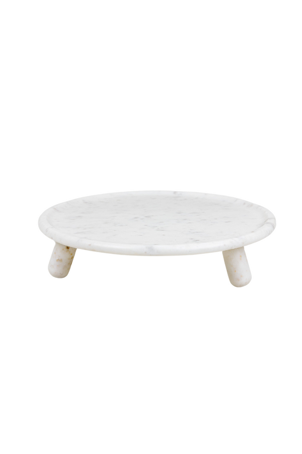 White Marble Cake Stand- IN STORE ONLY