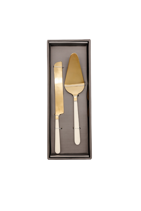 Gold Cake Serving Set