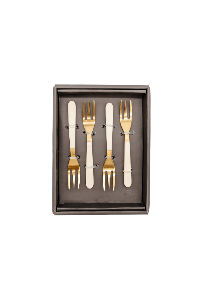 Gold Cocktail Forks - Set of 4