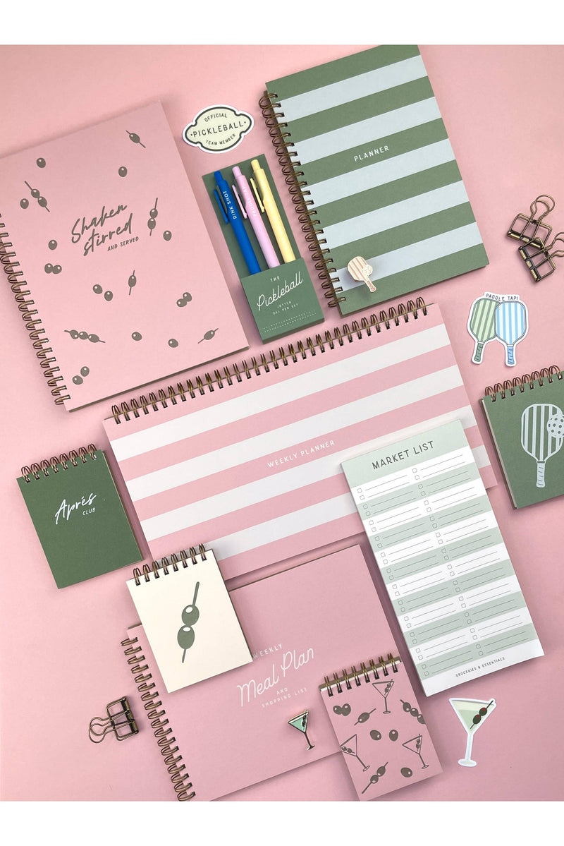 Pickleball Paddle Mini Jotter Notebook