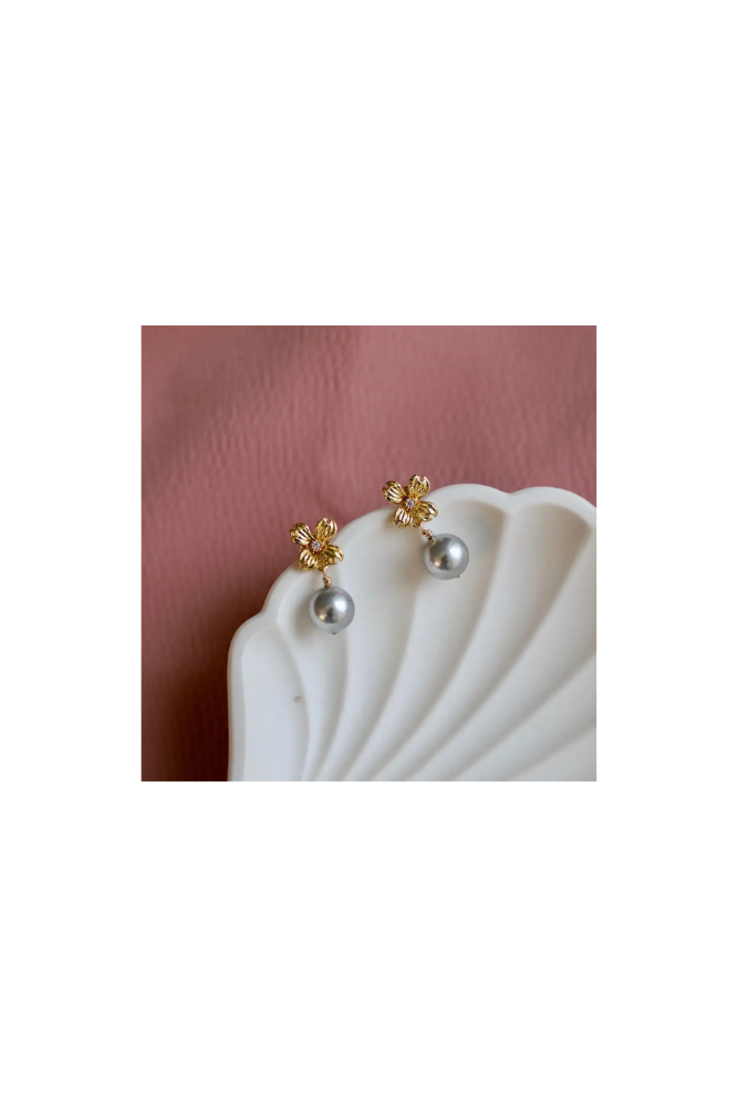 Katie Waltman Primrose Pearl Earrings