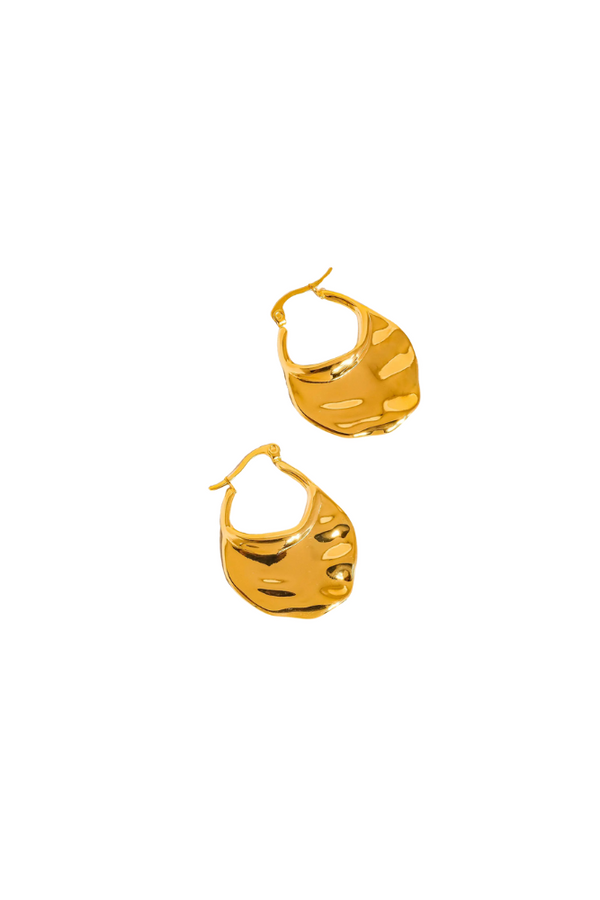 Jenny 18K Gold Classic Hoop Earrings