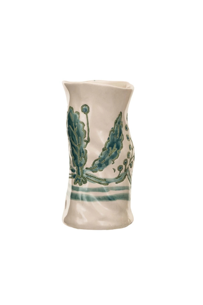 Hand Painted Organic Shaped Vase