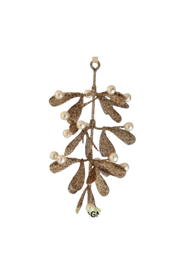 Pearl Mistletoe Ornament