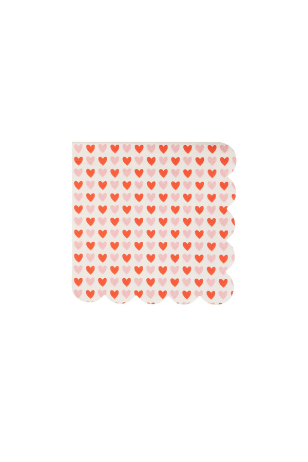 Scalloped Heart Napkins