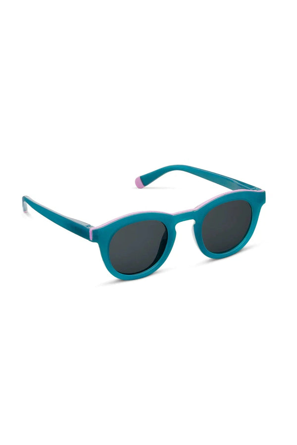 Beverly Shores Teal Peepers Sunglasses