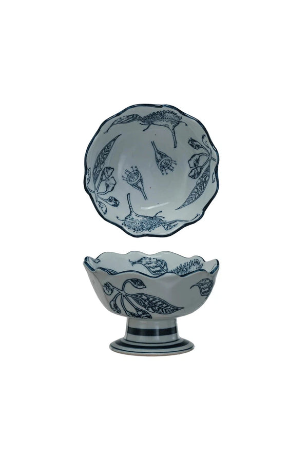 Botanical Blue Footed Bowl