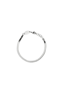 Brenda Grands Silver Dainty Herringbone Bracelet