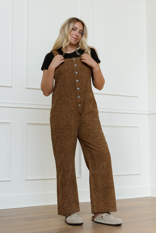 Mari Leopard Overalls