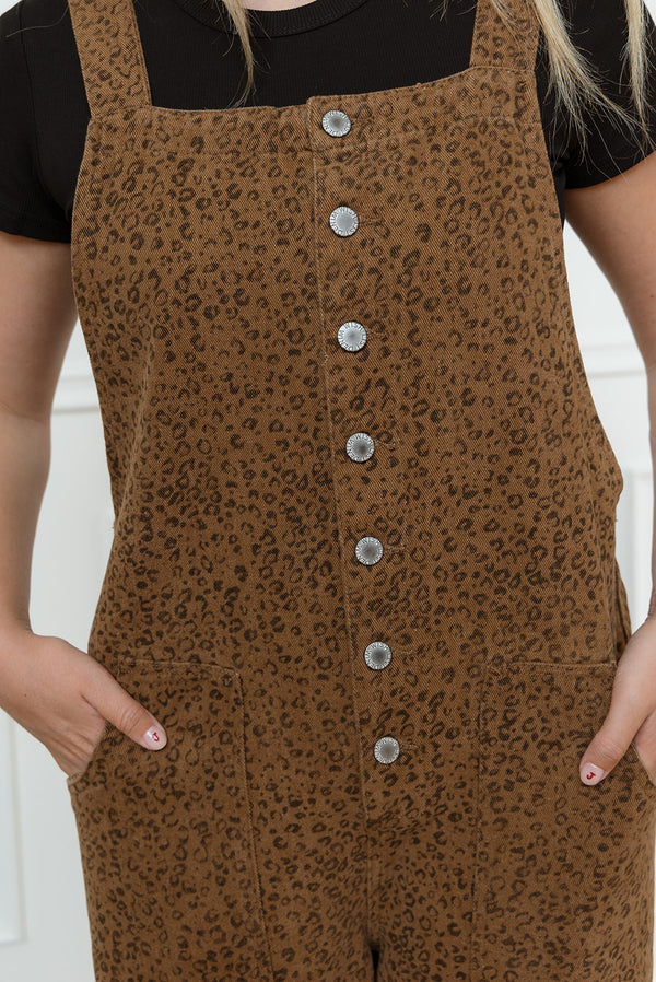 Mari Leopard Overalls