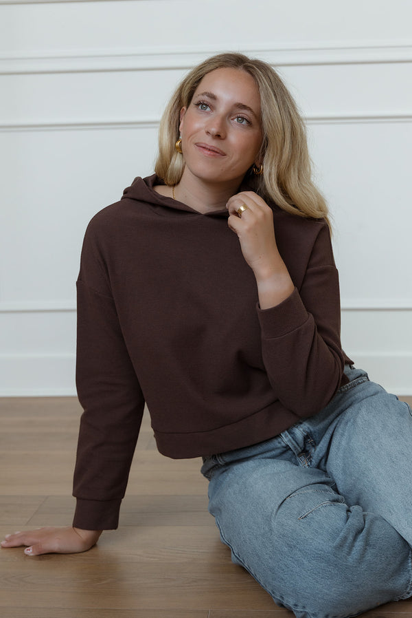 Rhyan Hoodie in Brown