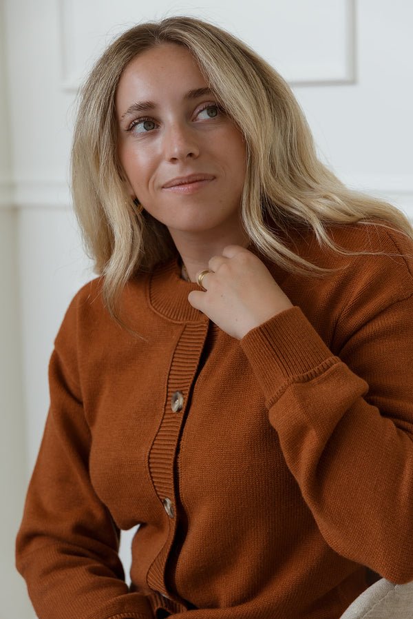Eliza Cardigan in Rust