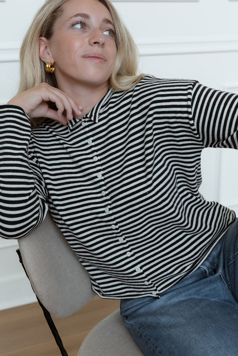 The Striped Elisa Cardigan