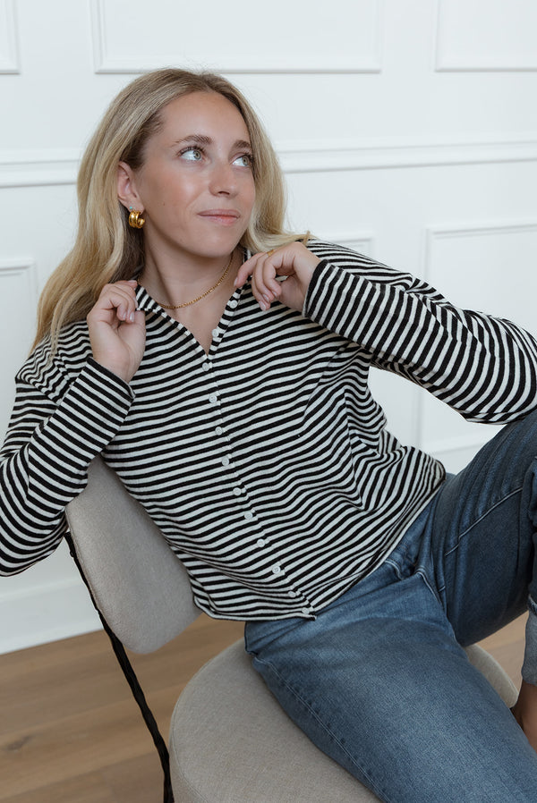 The Striped Elisa Cardigan