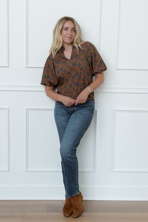Shelby Puff Sleeve Floral Top