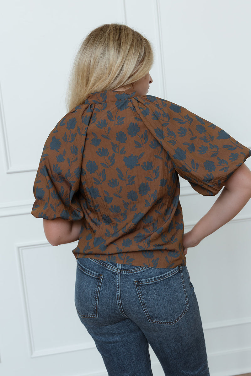 Shelby Puff Sleeve Floral Top