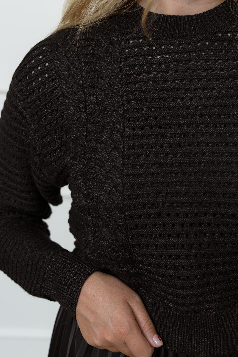 Holland Black Sweater Dress
