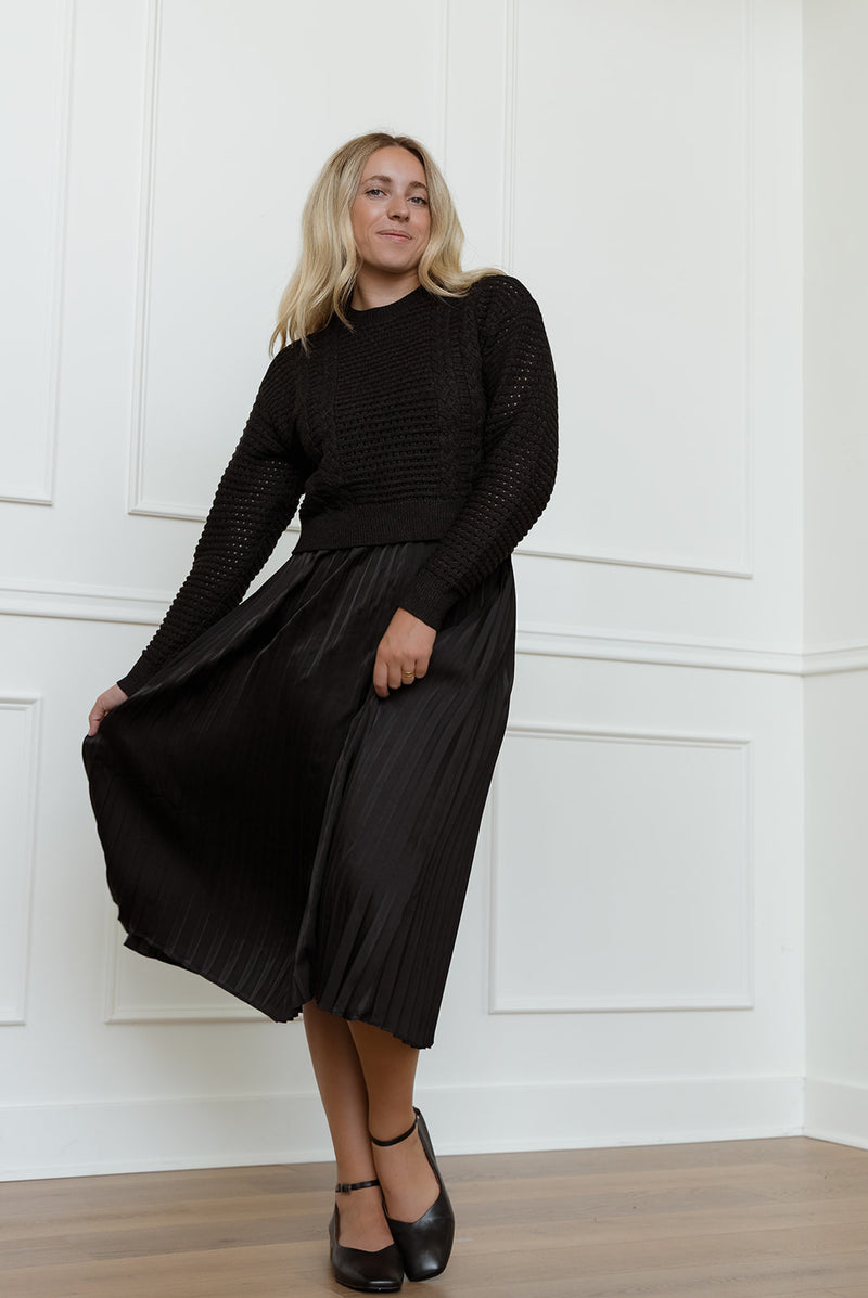 Holland Black Sweater Dress