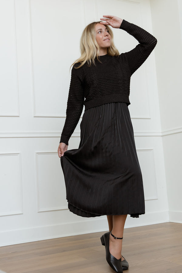 Holland Black Sweater Dress