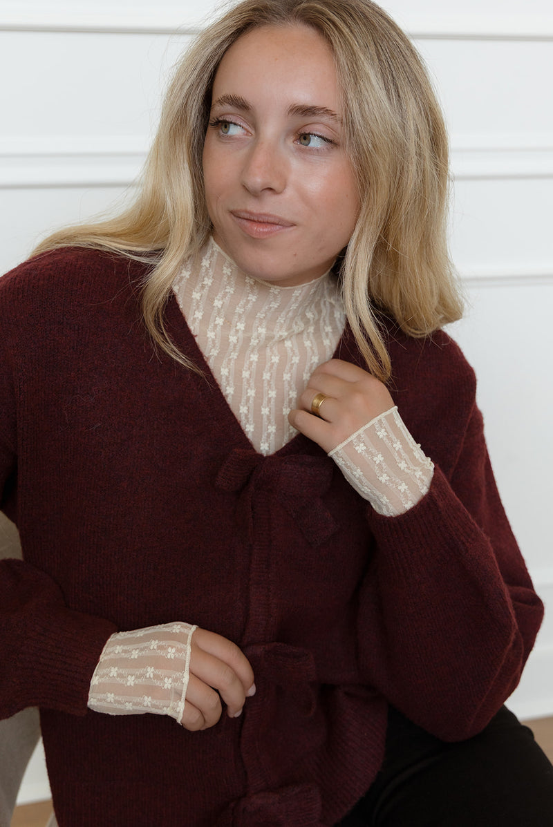 Ivy Bordeaux Sweater