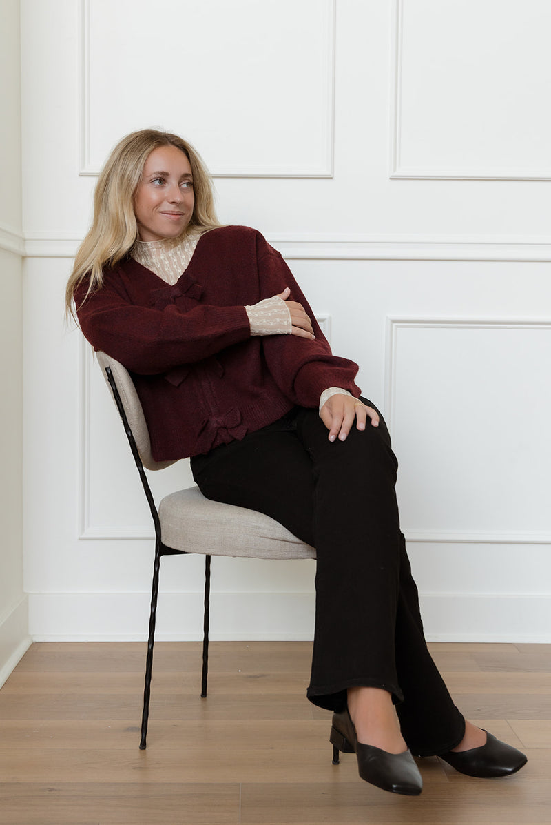 Ivy Bordeaux Sweater