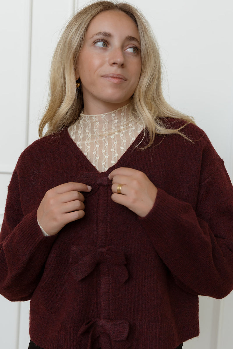 Ivy Bordeaux Sweater