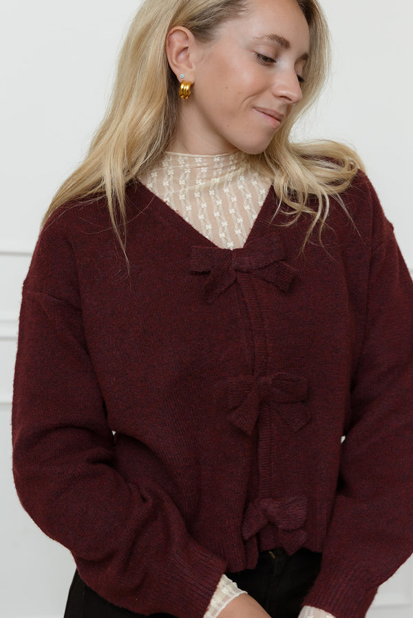 Ivy Bordeaux Sweater