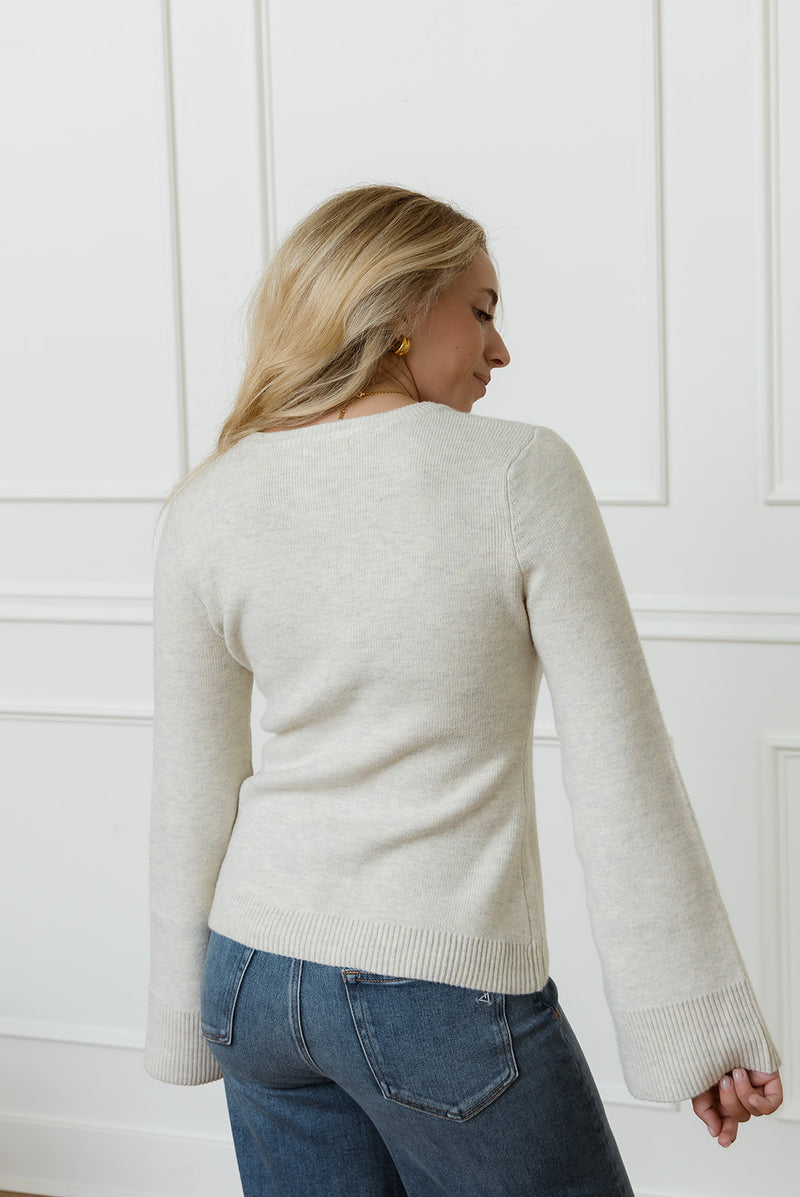 Isabella Oatmeal Cardigan