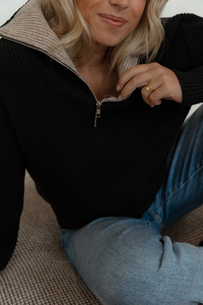 Celia Pullover in Black