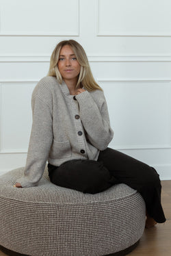 Dionne Taupe Cardigan
