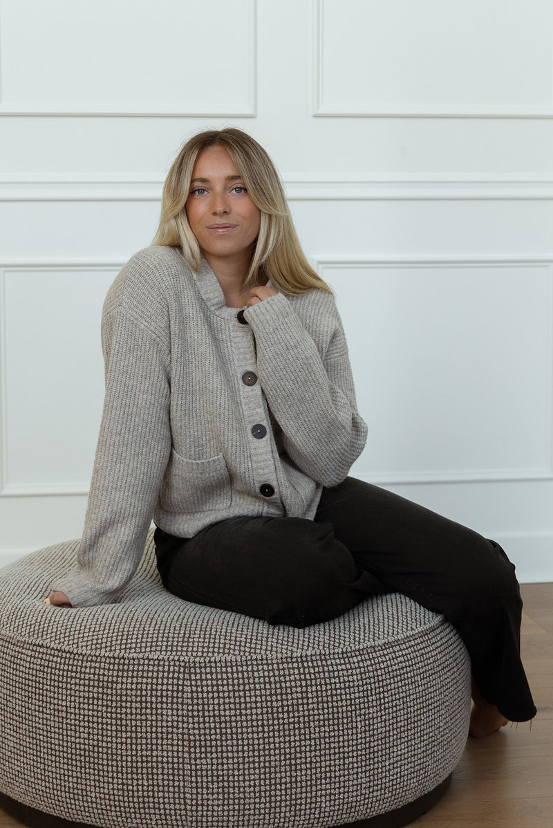 Dionne Taupe Cardigan