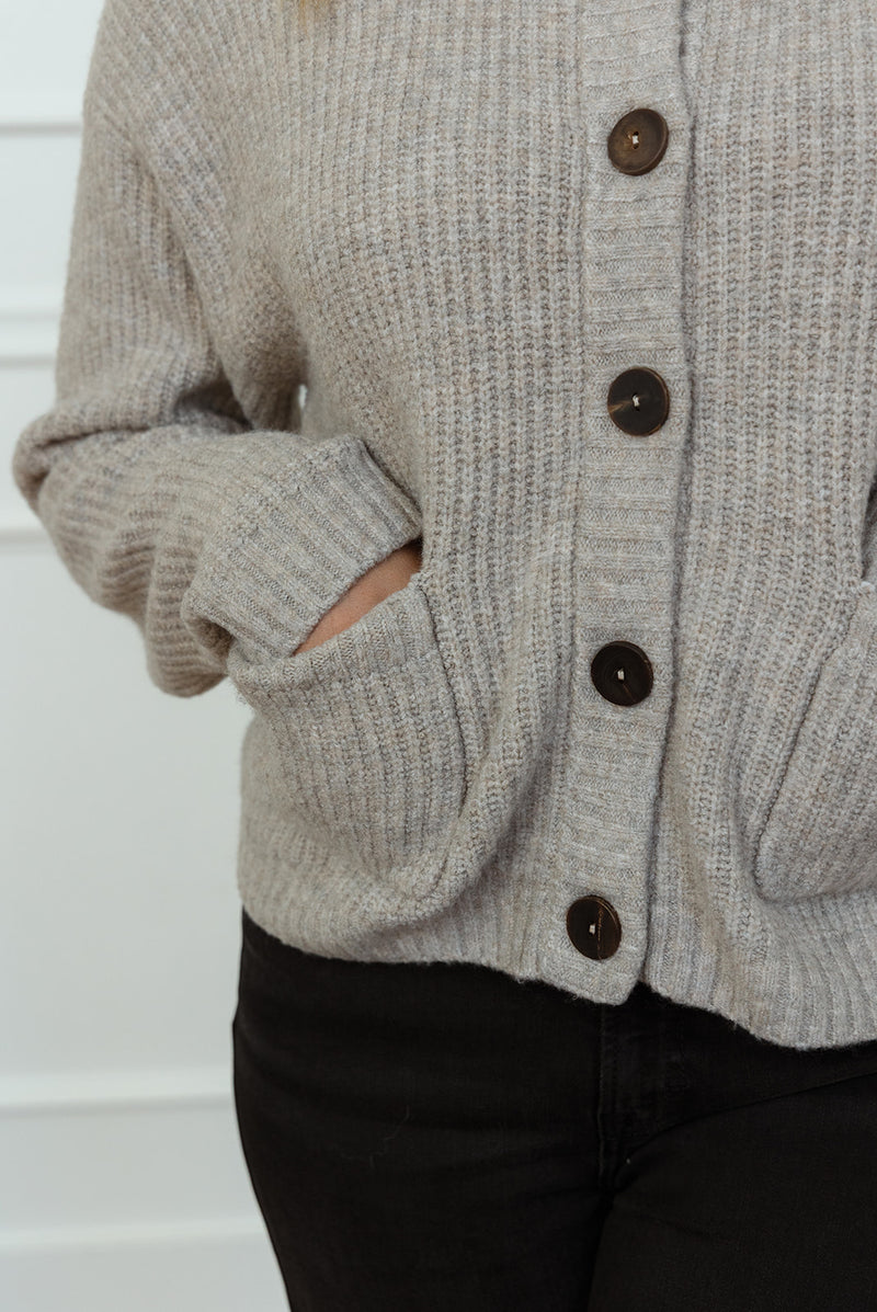 Dionne Taupe Cardigan