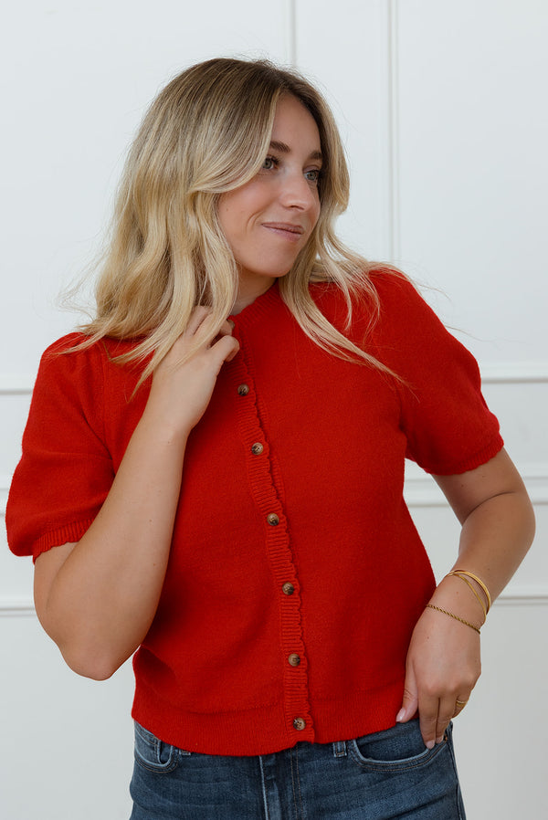 Wren Sweater in Cherry