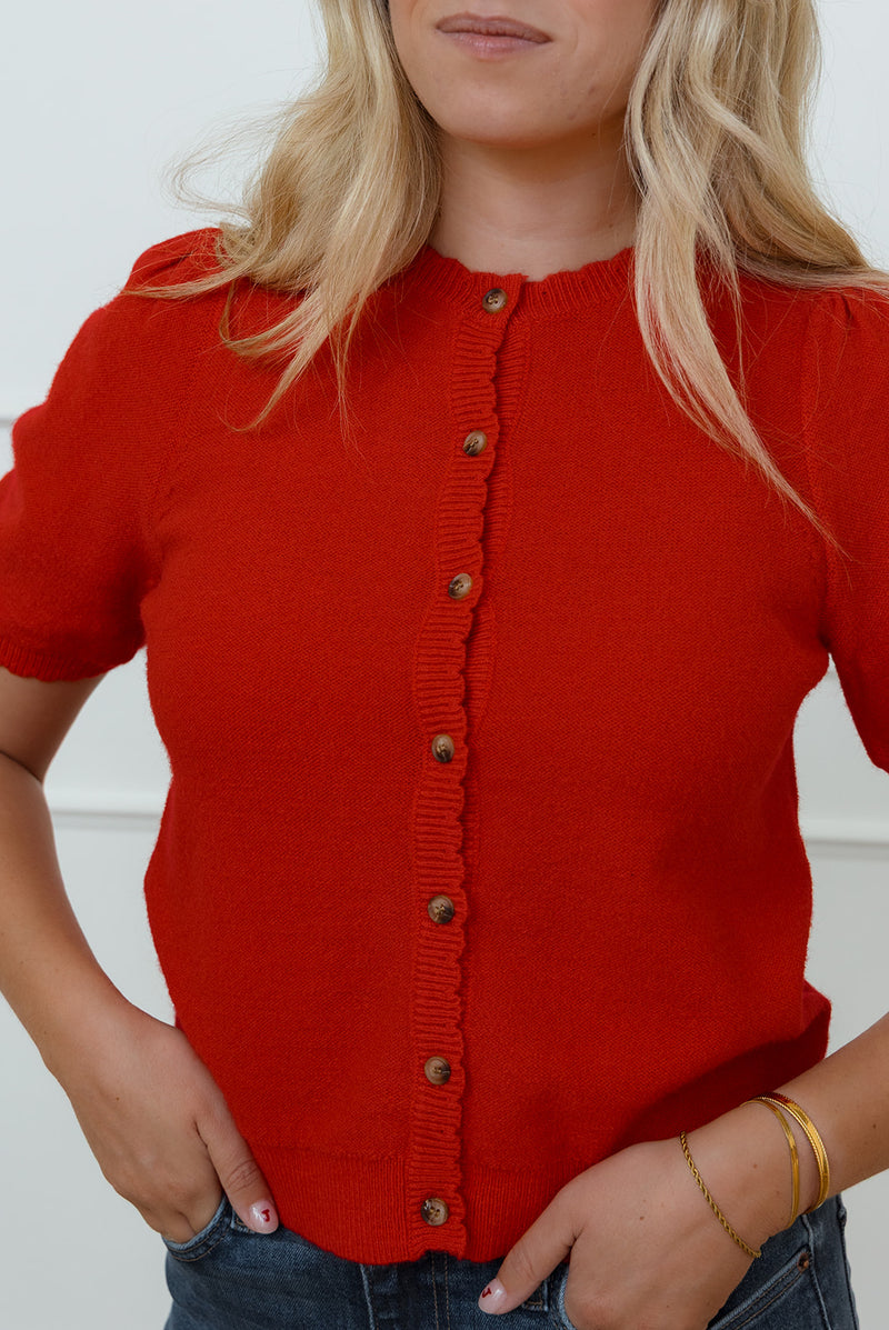 Wren Sweater in Cherry