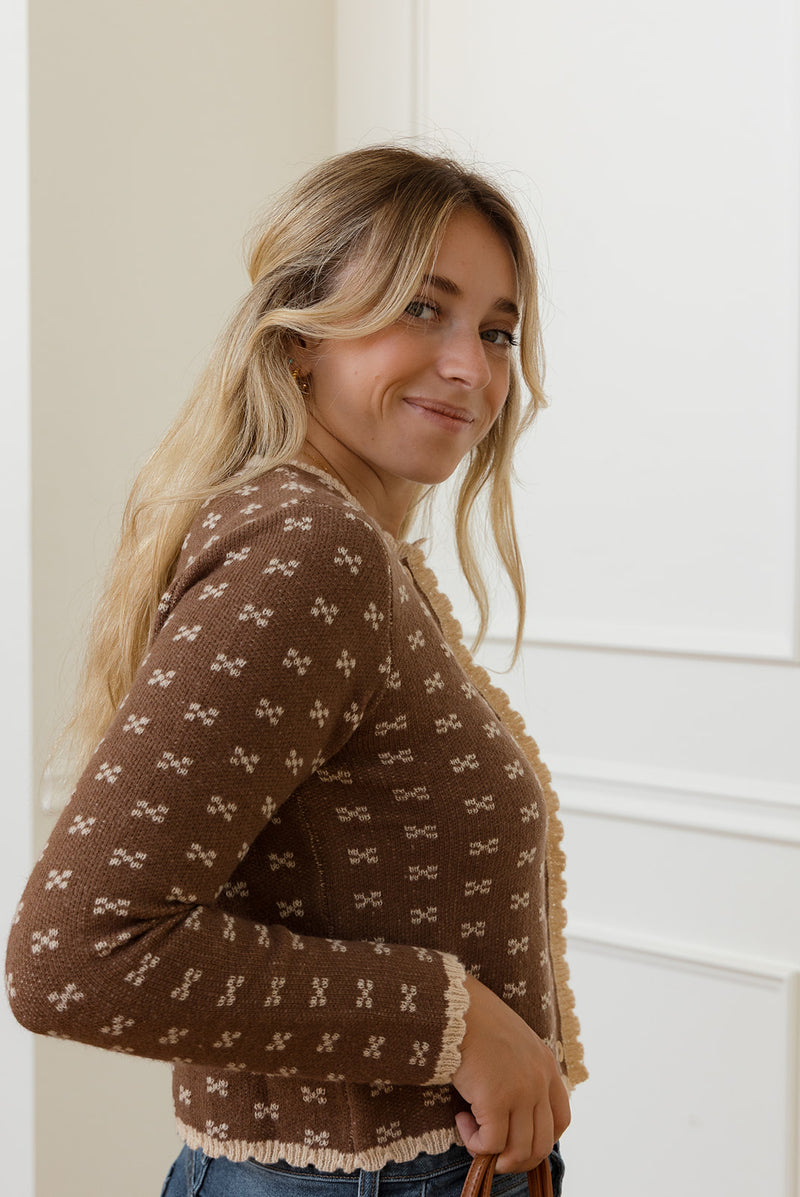 Cocoa Button Down Cardigan