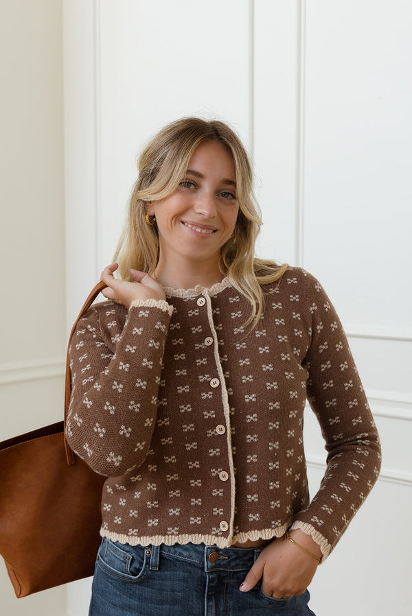 Cocoa Button Down Cardigan