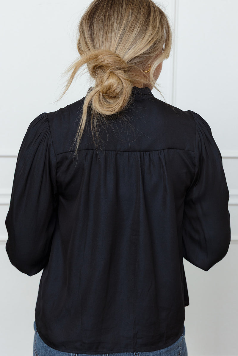 Penelope Blouse in Navy