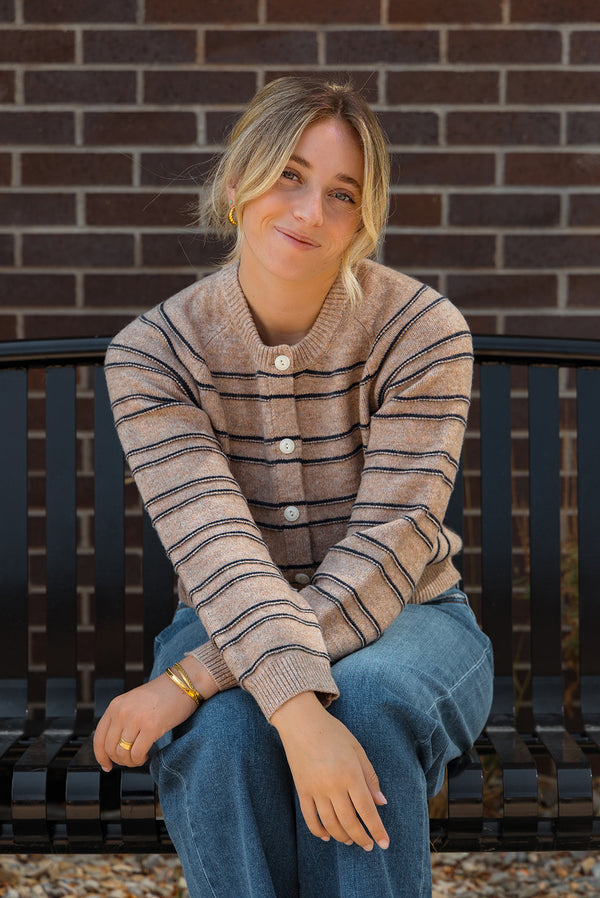 Jaylee Striped Cardigan