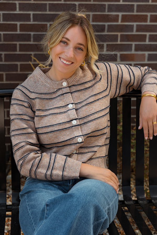 Jaylee Striped Cardigan